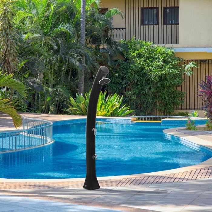 DOUCHE SOLAIRE HAPPY 4*4 44L ANTHRACITE AVEC RINCE PIED DOUCHE SOLAIRE HAPPY 4*4 44L ANTHRACITE AVEC RINCE PIED