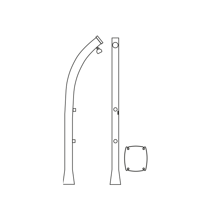 DOUCHE SOLAIRE HAPPY 4*4 44L ANTHRACITE AVEC RINCE PIED DOUCHE SOLAIRE HAPPY 4*4 44L ANTHRACITE AVEC RINCE PIED