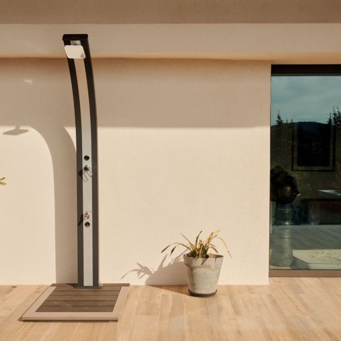 Douche solaire Spring 30l Inox/Noir