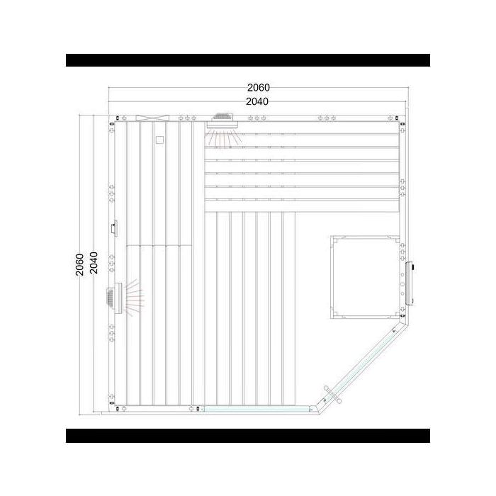 SAUNA ALASKA CORNER INFRA