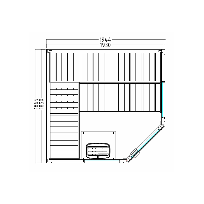 SAUNA BASIC CORNER