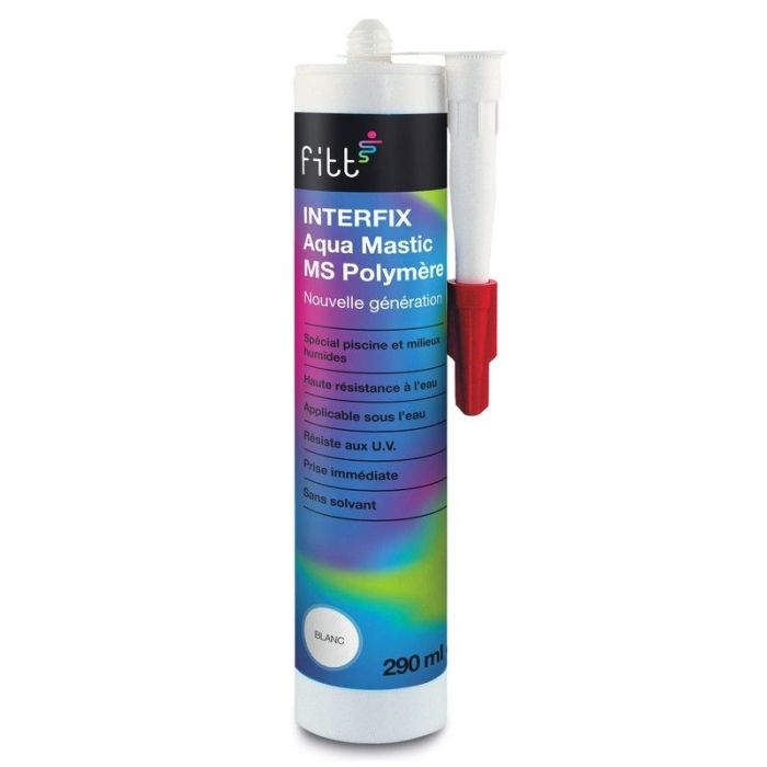 FITT Interfix BLANC Aqua Mastic MS Polymère Nouvelle génération 290mL