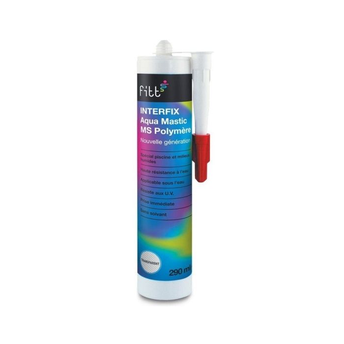 FITT Interfix TRANSPARENT Aqua Mastic MS Polymère Nouvelle génération 290mL