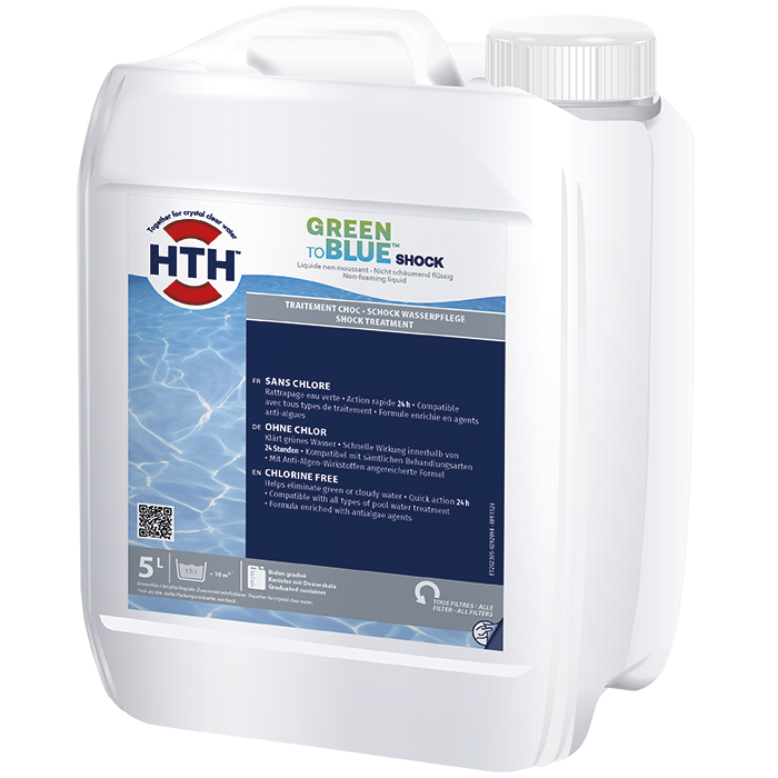 hth® GREEN TO BLUE Extra Shock 5L