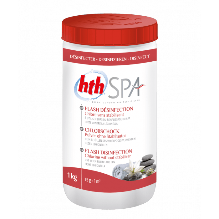 HTH SPA FLASH DESINFECTION 1kg HTH SPA FLASH DESINFECTION 1kg