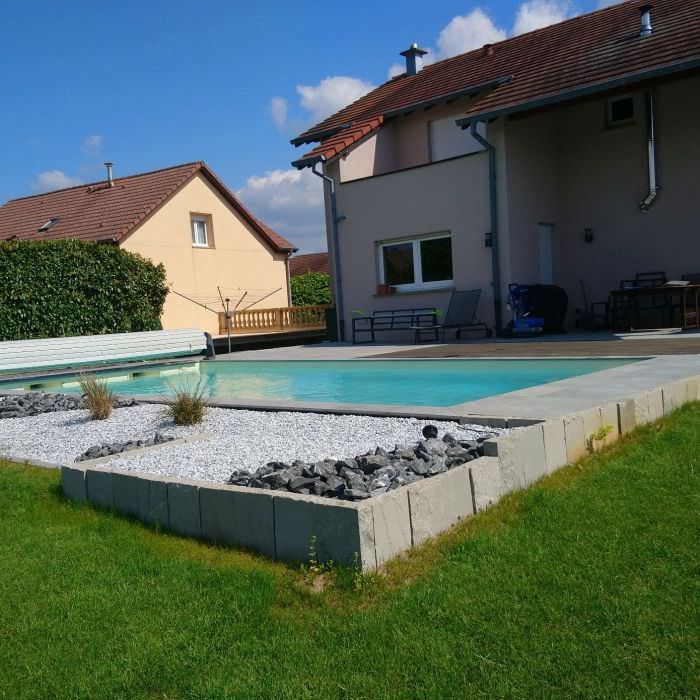 Piscine 8*4m à Wiesviller (57)